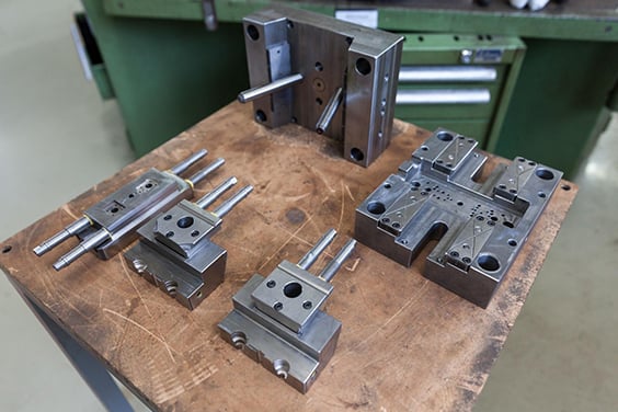 Insert compression molding